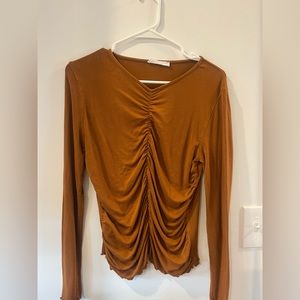 MNG burnt orange long sleeve - size large womens